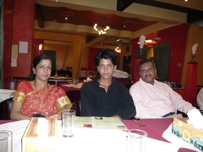 Sudharshan with Parents