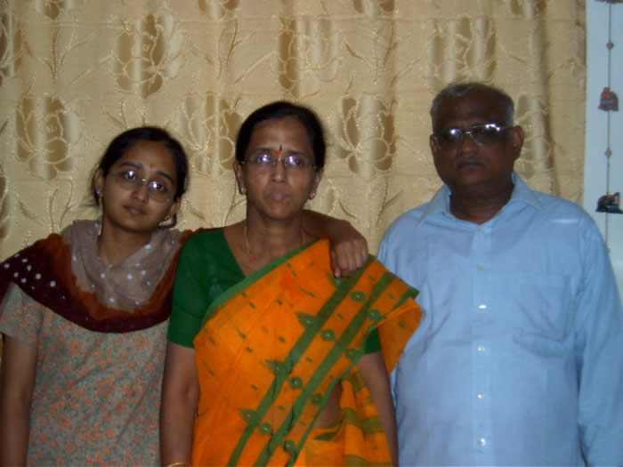 Srinandini with Parents